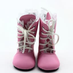Wholesale Pink Lace /Brown/ Glitter Doll Boots 18 inch American Doll Shoes Long Boots For1/3 BJD Russian Doll Toy
