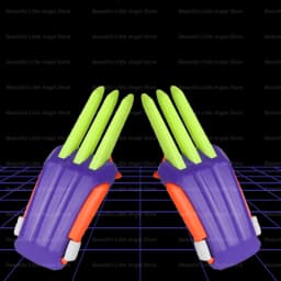 New 3D Mini Butterfly Knife Printing Gravity Knife Cub Jumping Small Radish Knife Mini Model Pendant Push Card Decompression Toy