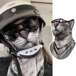 3D Cat Animal Ski Balaclava Ski Mask with Ears,Suitable for Music Festivals,Raves,Ski,Halloween or Party Outdoor