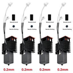 Nano-Coating Upgraded Hotend For Snapmaker U1 Hot End 0.2 0.4 0.6 0.8mm 24V48w Ceramic Block Kit High Flow J Head For u1 printer