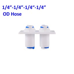 Reverse Osmosis Quick Connector 1/4"3/8"OD Hose Tee Y Coupling 4 Way Equal Convert Elbow Straight RO Water Aquarium Pipe Fitting