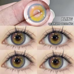 EYESHARE 1 Pair New Colored Contact Lenses for Eyes Brown Lenses Gray Contacts Blue Lenses Big Eye Lenses Natural Fashion Lenses