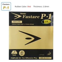 Nittaku-Fastarc Table Tennis Rubber, Non-Sticky Ping Pong Coating, Original, G1, C1, P1, S1, Selection of Ito Mima