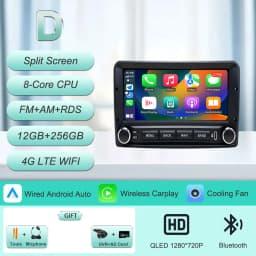 For Ford Fiesta Mk4 Mk5 Focus Mk1 Mondeo Mk2 Mk3 Fusion Transit Connect Ranger Puma Galaxy Mk1 Escort Mk6 Radia Player 6.86" 4G