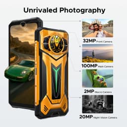 DOOGEE S200 Ultra 5G AI Rugged Phone 6.72" Dimensity 7400 48GB RAM (12+36) 1TB ROM 11000mAh Battery Android 15 NFC Smart phones
