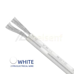 2Pin 2m/5m/10m/20m UL2468 2 Pins Electrical Wire 24 22 20AWG Tinned Copper Insulated PVC Extension LED Light Strip Cable 2-Pin