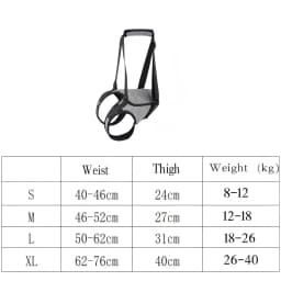 Adjustable Dog Lift Sling Hind Leg Carry Strap Portable Walking Assist Support Belt for Senior Injured Dogs