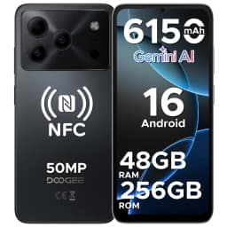DOOGEE Note56 Plus Android 16 Smartphone 48GB 256GB 6150mAh Large Battery 6.56'' 90Hz Display 50MP Camera NFC Mobile phones