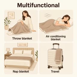 Solid Color Soft Flannel Sofa Throw Blanket Cozy Multi-Purpose Plush Blankets for Bed Travel Office Nap Single Double Bed Sheet