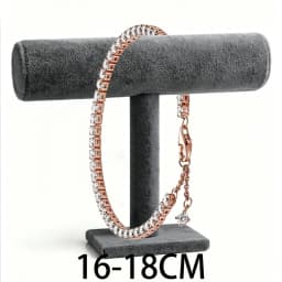 2026 New 925 Silver Women's Studded Chain Eternal Sparkling Snow Tennis Bracelet Display Tool DIY Exquisite Charm Jewelry