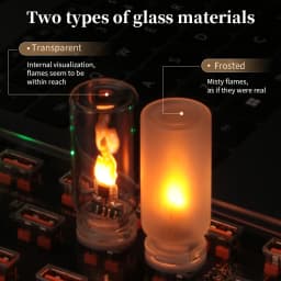 USB LED Night Light Simulated Flame Bulb Night Lamp Flame Flickering Light Effect Candle Bulbs Flameless LED Candles Room Decor