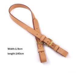 Vachetta Genuine Leather Bag Strap Adjustable Shoulder Bags Crossbody Messenger Handbag Handle Belts DIY Replacement Accessories