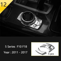 Car Styling Console Multimedia AC CD Panel Decoration Frame Cover Trim Strip Sticker For BMW 5 Series F10 F11 F18 Accessories
