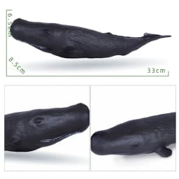Big Size Soft Rubber Sea Life Simulation Action Figure Animal Model Toys for Children Kids Whale Figures Collection Educational