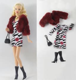 1 Set Doll Clothes 1:6 Scale Dress Outfit for 11.5 Inch 30cm Doll Many Style for Choice Gifts for Girls Doll Accessories #11