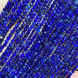 2 3 4MM Faceted Stone Beads Natural Apatite Agate Jade Amethyst Tourmaline Round Spacer Beads for Jewelry Making Diy Bracelet