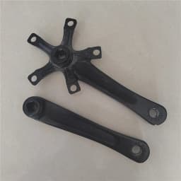 110BCD Aluminum Alloy Square Hole Bicycle Crank, Folding Bike Crankset, BMX Parts, Length 165mm, 170mm