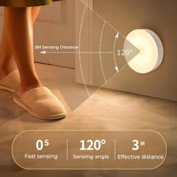 HPH LED Night Light Smart Motion Sensor Lamp 2pcs Automatic Lighting USB Rechargeable Wireless Magentic Suction Home Night Light