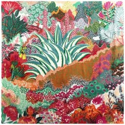 POBING Twill Silk Scarf Women Shawls Forest Animals Print Stoles Bandana Kerchief Hijab Square Scarves Wraps Silk Foulards 130CM