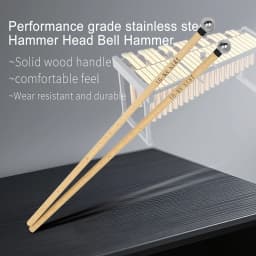 Available in Multiple Colors Percussion Instrument Drumsticks Mallets Jazz Drum Stick Double Headed Soundhammer for Drum Marimba
