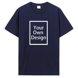 Custom Cotton Customized Print Short Sleeve T Shirt Summer Tops Tees DIY Your Like Photo Or Logo Cotton T-shirt Men Clothing