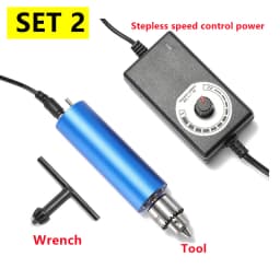 220V 13000rpm Stepless Speed-adjustable Handheld Mini Metal Electric Grinder Multifunct Polishing and Engraving Electric Drill