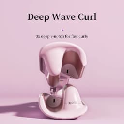 32mm Deep V Wave Hair Curler with 80M Negative Ions, 10-Minute Styling for Long Lasting Beach Waves, Anti-scald Ceramic Waver