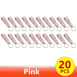 1/100pcs 8Color PU Leather Keychain Business Gift Suitable for Men and Women Car Key Strap Waist Wallet Keychains and Keyrings