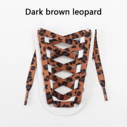 1Pair Animal Pattern Shoelaces Flat Sneakers Shoe Laces Tiger/Snake/Leopard Print Shoelace Outdoor Hiking Sports Shoes Strings