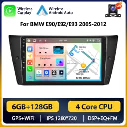 Podofo Android Car Radio For BMW 3-Series E90 E91 E92 E93 2005-2013 Android Auto Multimedia Player GPS Navigation RDS Head Unit