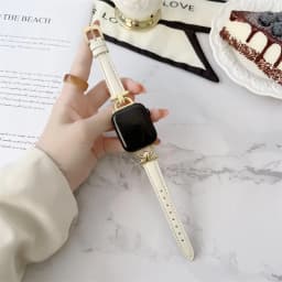 Genuine Band For Apple Watch Leather strap 41mm-45mm 49mm 38mm 40mm 42mm 44mm Slim bracelet iwatch series ultra 2 9 8 7 6 5 4 3