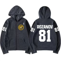 Heated Rivalry Ilya Rozanov 81 Boston Raiders Merch Zipper Hoodies Men's Women Clothing Fashion Zip Up Sweatshirts Jackets Coats
