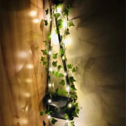 200cM20LED Green Leaf Fake Plants String Light Battery Powered Waterproof Fairy String Light for Wall House ChristmasDecorations