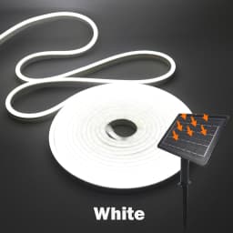DC24V Solar LED Neon Strip Light Waterproof Warm White Blue Red Pink 6x12mm 2835 120LEDs/m Flexible Neon Rope Light Garden Decor