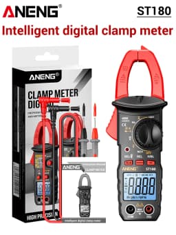 ANENG ST180 AC Current Clamp Meter Digital 4000 Counts Multimeter Ammeter Voltage Tester Car Amp Hz Capacitance NCV Ohm Tool