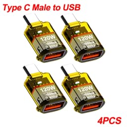 OTG USB C Female To USB A Male Adapter Converter High Speed Transfer for IPhone 16 15 IPad Tablet for Samsung Galaxy Android