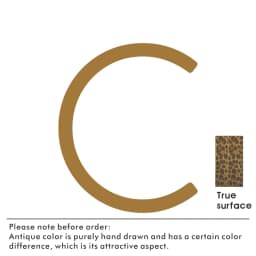 Nurlin Solid Brass Hammered Antique Brass 4-12 Inches 10-30cm Big Number Letter Door House Public Floating Signature