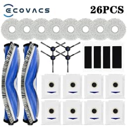 Ecovacs Debot T30 Pro Omni / T30 OMNI / YEEDI M12 Pro+ Parts Roller Side Brush Hepa Filter Dust Bag Mop Cloth Bracket