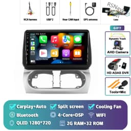 Android 16 Carplay Auto Screen Car Radio Multimedia Player For Opel Combo Corsa Tigra 2001-2011 Autoradio Stereo 2Din Head Unit
