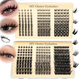 Large Capacity Eyelash Book 5D Fluffy 60D-300D Eyelash Bundle Mange Eyelash Nail Effect Fairy Anime Eyelashes Multiple Mixed Sty