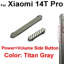 For Xiaomi 14 14T Pro Ultra On Off Power Volume Side Button Power Control Side Button Switch Replacement Repair Parts