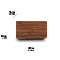 Free Custom Walnut Wooden Ring Necklace Box Personalized For Wedding Anniversary Gift Necklace Earring Ring Storage Jewelry Box