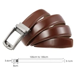 2022 Men's Genuine Leather Belt Hard Alloy Automatic Buckle Natural Cowhide 31mm Business Belt For Male Suit Non-porous Girdle