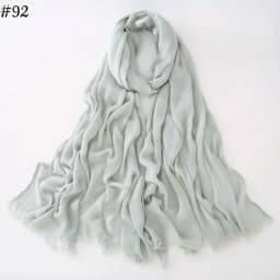95 Colors Soft Cotton Viscose Scarf Rayon Material Muslim Hijab Mid Eastern Plain Solid Color Headscarf With Tassel