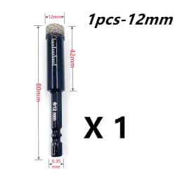 5-16mm Hexagonal Shank Brazed Dry Ceramic Tile Drill Bit Marble Granite Vitrified Tile Hole Opener Diamond Drill Bit Hole Saw