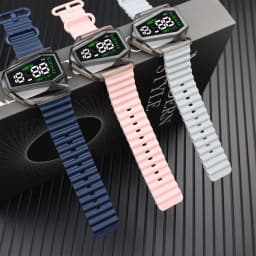 Multi-function Aircraft Watch Touch Screen Digital Kids Watches Students Boys and Girls LED Sports Electronic Watch Clock Gifts