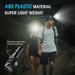 Rechargeable EDC Led Flashlight Portable Strong Light Waterproof Pocket Torch Light for Camping Walking Portable Lighting Lamp