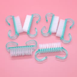 50Pcs/Lot Cleaning Nail Brushes Tools Colorful Plastic Dust Cleaner Brushes Nail Art Manicure Pedicure Powder Soft Remover Brush