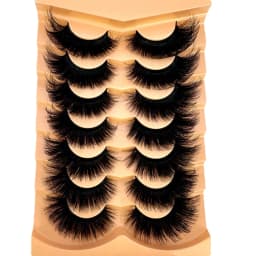 New 7 Pairs of Thick, 3D Simulation Mink Fur Fake Eyelashes Short, Dramatic Fake Eyelashes Wholesale Full Line Fake Eyelash Make