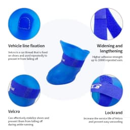 4Pcs Pet Waterproof Raincoat Anti-slip Rubber Boot For Small Medium Large Dogs Cats Outdoor Shoe Dog Ankle Boots Pet Rain Shoes